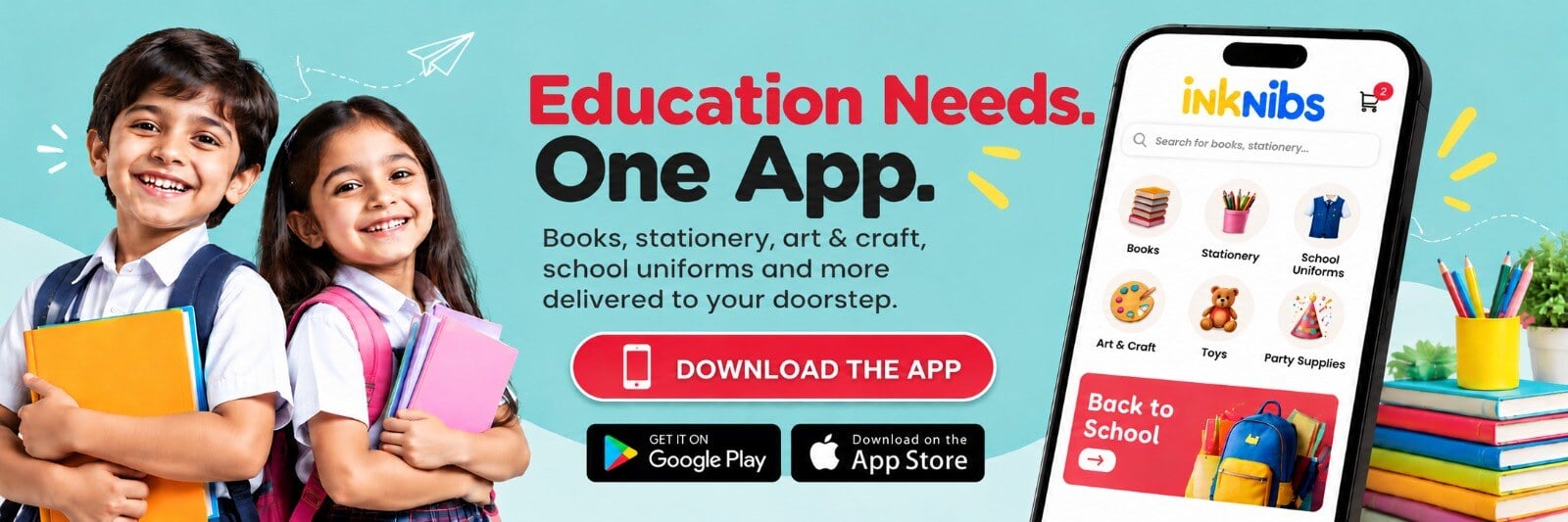 Education needs. One app. Download the Inknibs app